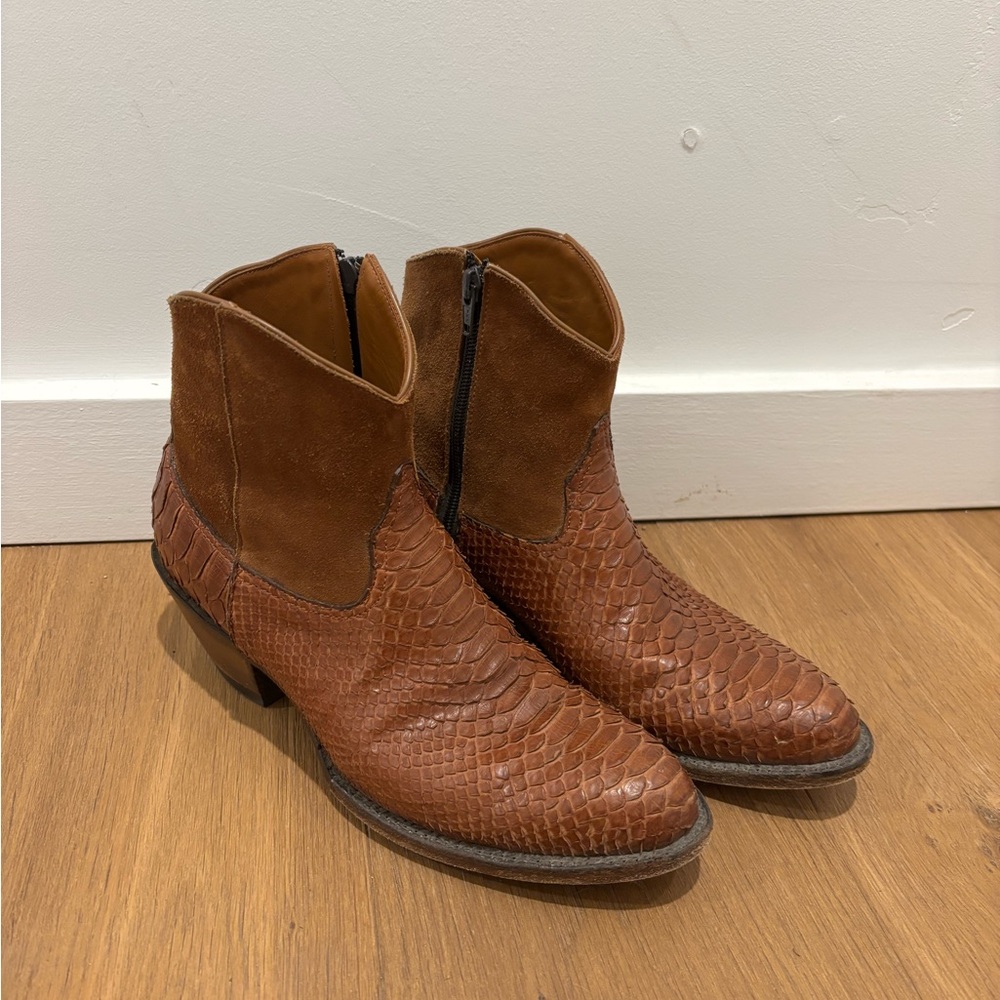 Kemo Sabe Python & Suede Pia Boots size 9 - Picture 2 of 4